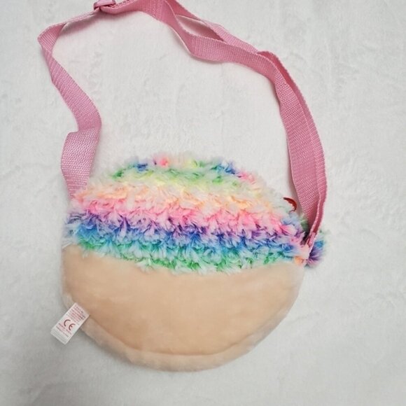 Kids Rainbow TY Stuffy Shoulder Bag - Picture 3 of 6